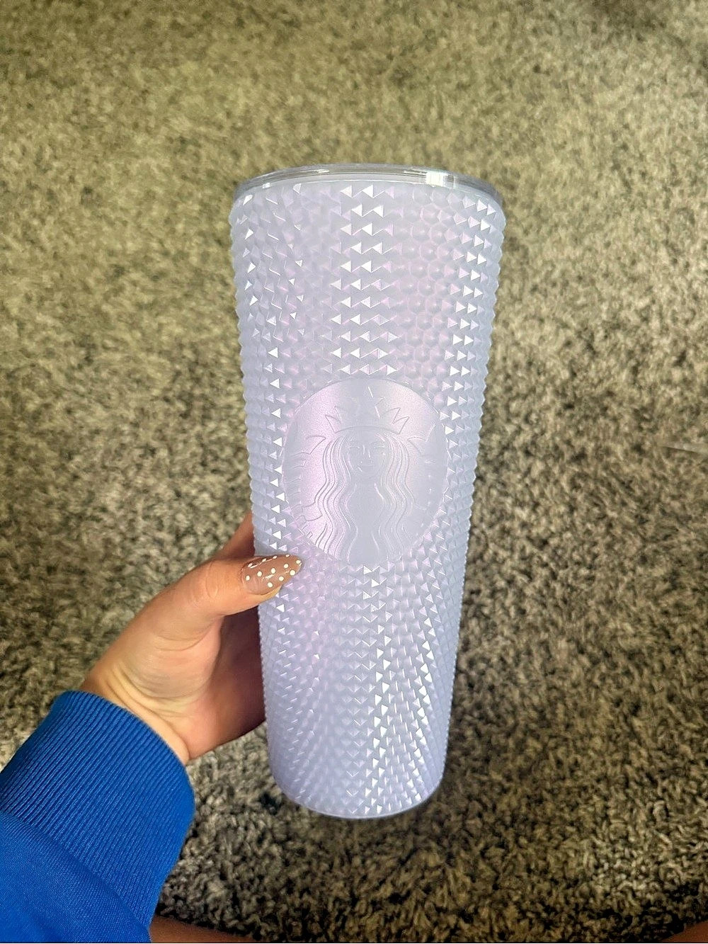 Starbucks Holiday Icy Lilac Bling Studded Cold Cup Tumbler
